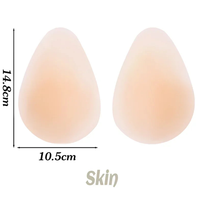 2pcsNo Glue Sticky Nipple Cover Plunge Droplet Invisible Bra Ultra Thin Seamless Silicone Nubra StickersLiftingBreastPadsPasties