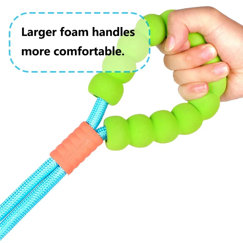 Versatile Pet Traction Leashes with Foam Handle Hand Free Dog Leash for Pet Walking Running Adjustable Sizes Pet Supplies