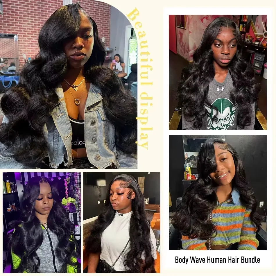 28 30 inch Body Wave Human Hair Bundles Peruvian Raw Virgin Hair Weave 3 4 Bundles For Women Sew In Quick Remy Hair Extensions