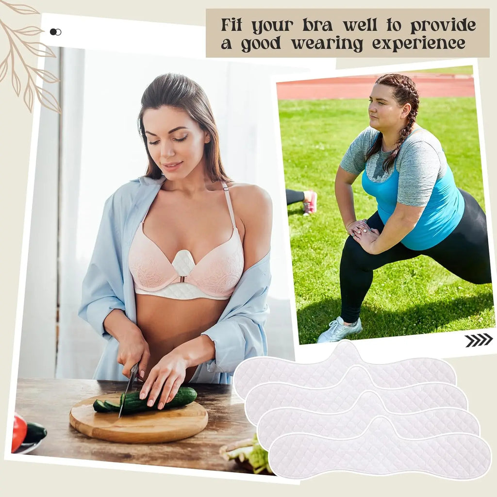 Disposable Bra Liners to Absorb Sweat Under Breasts Non Woven Bra Liners Bulk Underboob Sweat Absorber Pads for Women