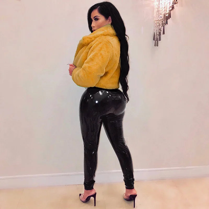 Thick Faux Fur Jacket Women Autumn Winter Maxi Short Coat Warm Luxury Fur Black Parkas Bontjas Pink Furry Shaggy Outerwear