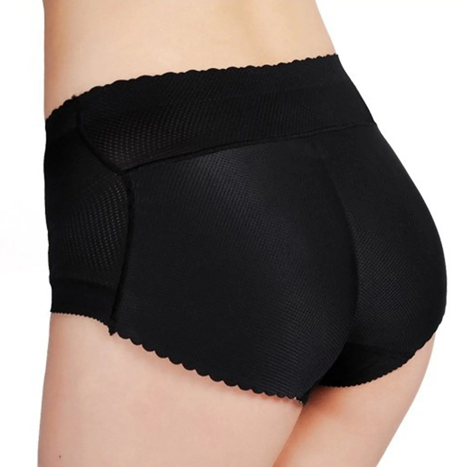 Seamless Shapewear Women's Mid Waist Shaping Triangle Pants Sponge Buttocks Mesh Breathable Hip Lifting Tummy Tightening Pants