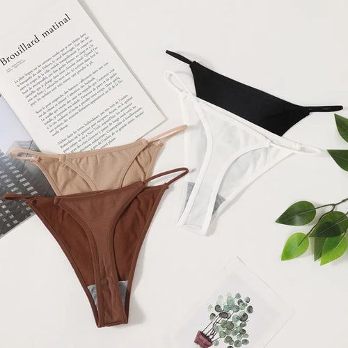 1PC Women Thongs G-String Seamless Panties High Leg Cut Panties Sexy Lingerie Low Waist Underwear Female T-Back M-L