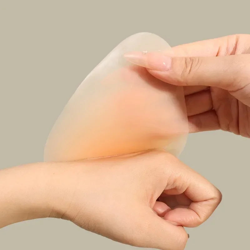 2pcsNo Glue Sticky Nipple Cover Plunge Droplet Invisible Bra Ultra Thin Seamless Silicone Nubra StickersLiftingBreastPadsPasties