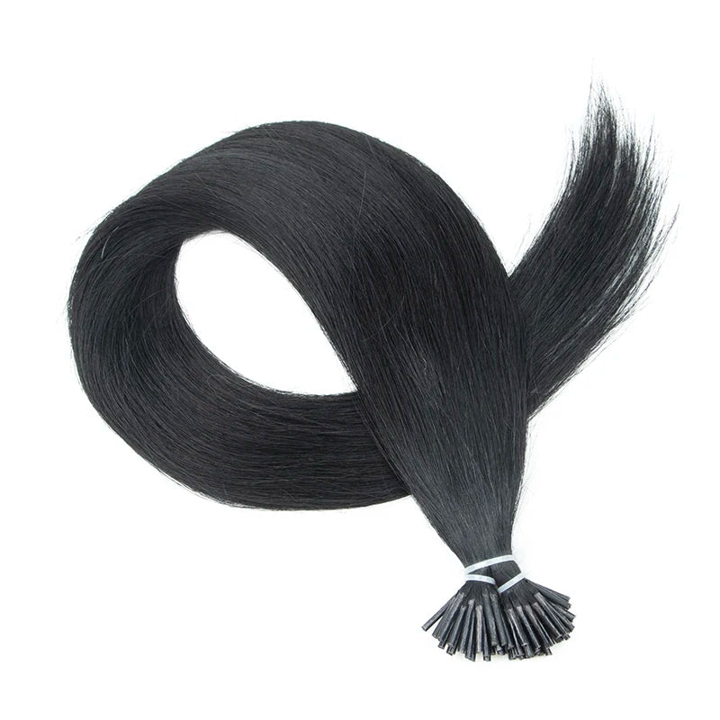 MRS HAIR I Tip Hair Extensions Real Human Hair Pre Bonded Micro Beads Hair Capsules Microlink Capsules Hair