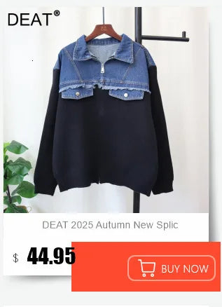 DEAT 2025 Fashion Winter Turn-Down Collar Faux Fur Short Coat For Women Versatile Loose Lamb Wool Jacket Female 11A06261