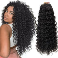 16A Kinky Curly Crochet Human Hair Knotless Pre-Separated Crochet Hair Extensions With String Curly Pre-Looped Feather Hair