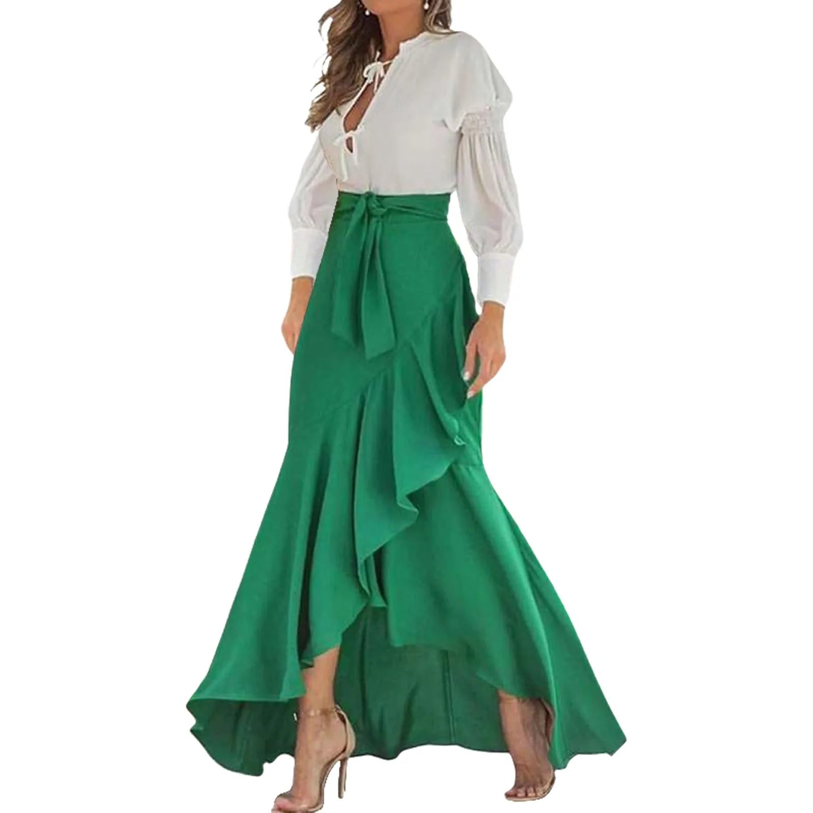 Dresses For Women 2025 Wedding Guest Waistband Lace Wrapped Hip Fishtail Skirt High Waist Sexy Irregular Vestido Mujer Elegante