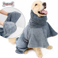 Dog Bathrobe Towel Pet Drying Coat Clothes Adjustable Pet Towel For Large Medium Small Dogs Cat Microfiber Absorbent Beach Towel