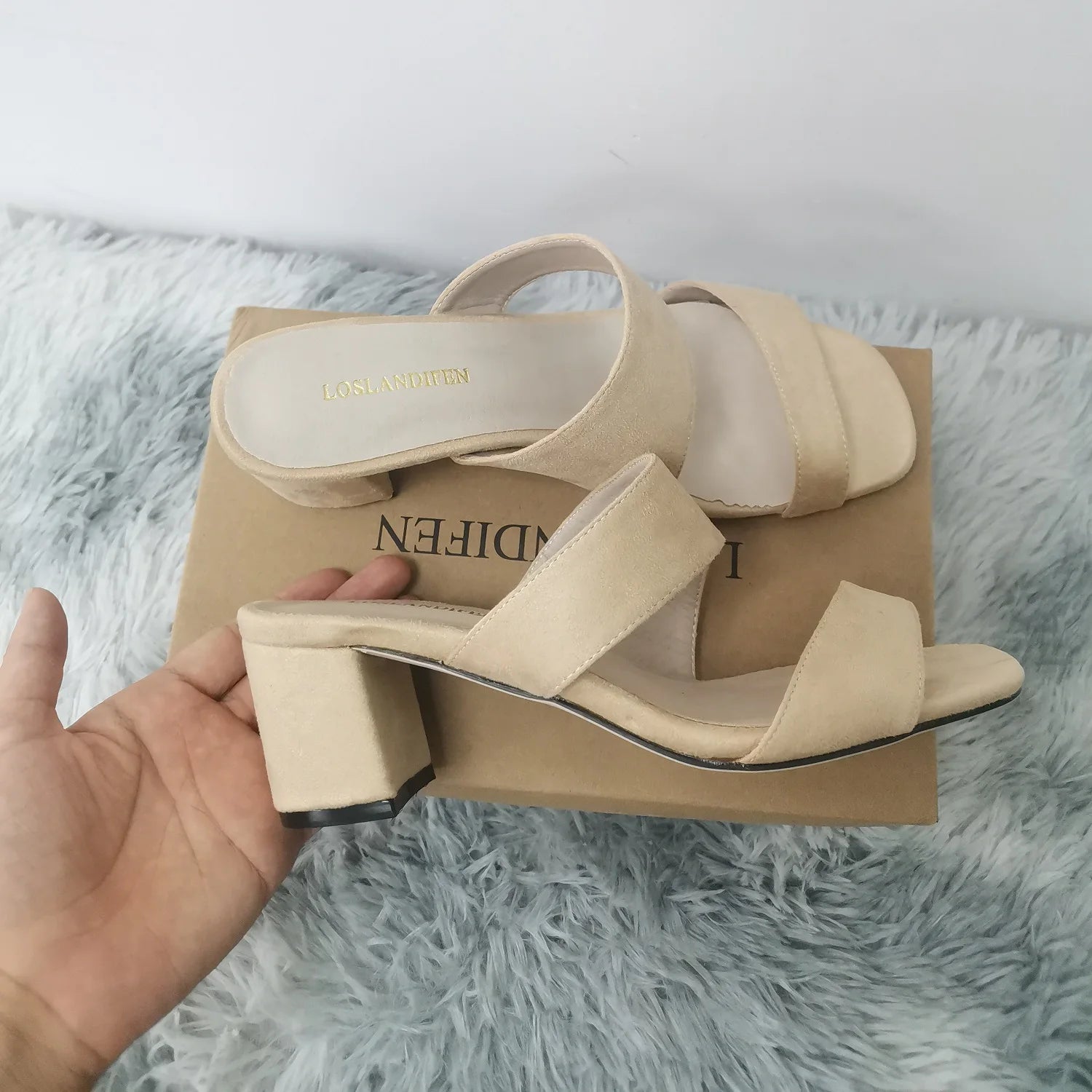 Summer Women's Fashion Sexy Open Toe Thick Heel Sandals High-heeled Shoes Wedding Party Shoe Lady Girl Slipper 6050-6VE