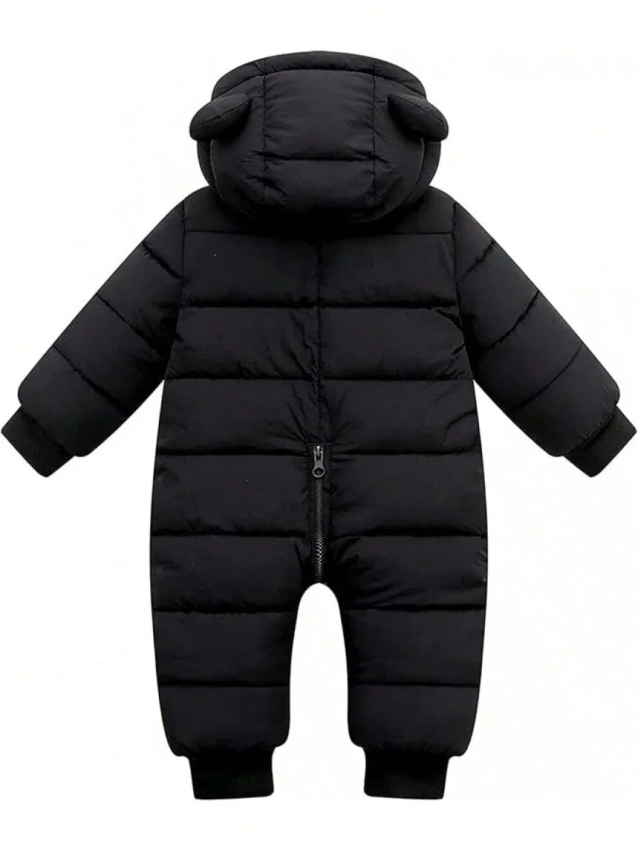 Baby Clothes Cute Infant Toddler Snowsuit Warm Newborn Boy Girl Winter Coats Hooded Zip Jumpsuit