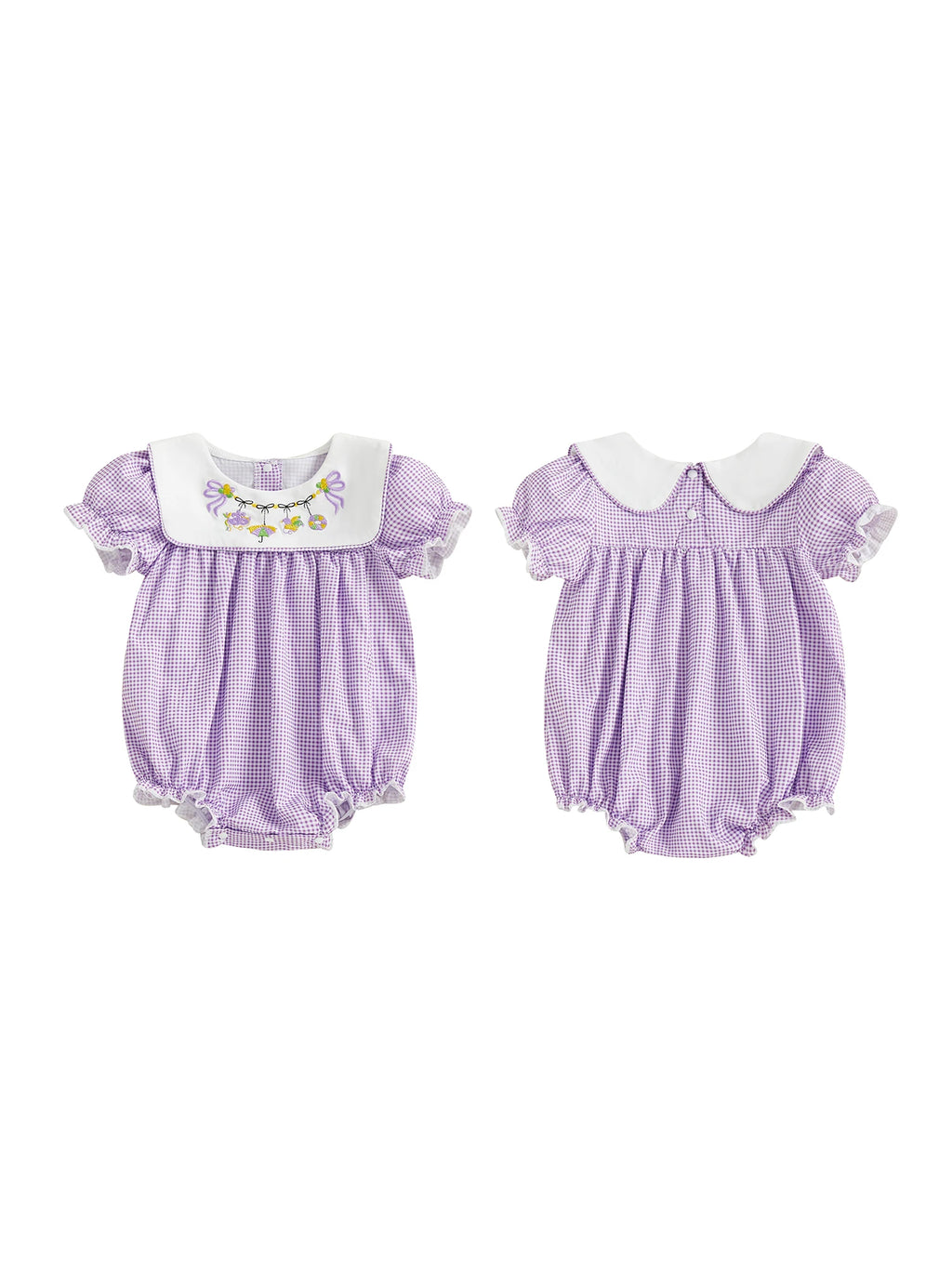 Toddler Girls Jumpsuit Sleeveless Round Neck Floral Print Ruffle Romper Baby Bodysuit Summer Outfit with Bow