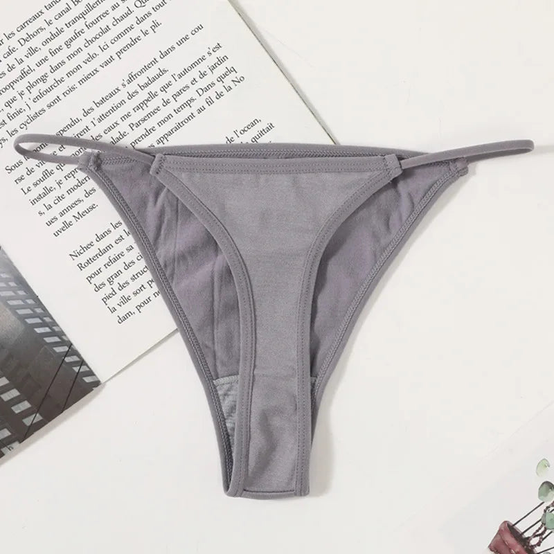 1PC Women Thongs G-String Seamless Panties High Leg Cut Panties Sexy Lingerie Low Waist Underwear Female T-Back M-L