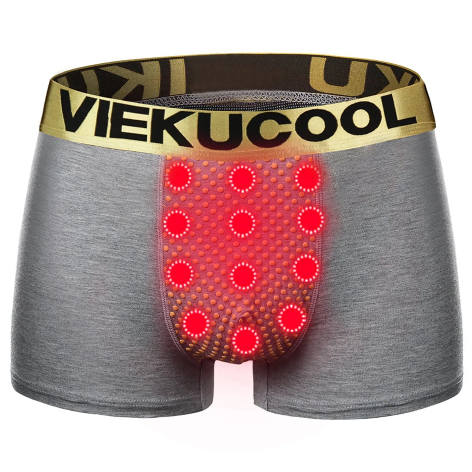 Mens Boxer Panties Strong Magnetic Tourmaline Painted U-Convex Briefs Boxer Briefs Underpants Mid Waist Short Pants Male