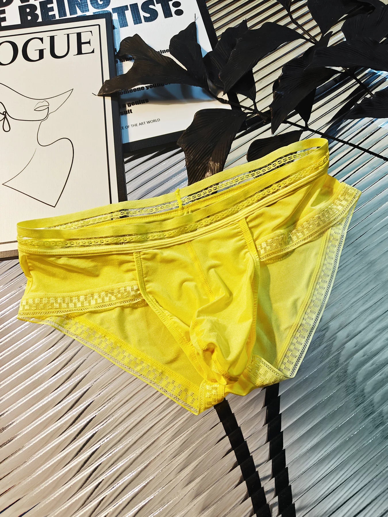 Men's Ice Silk Boxer Pants Breathable Panties Male Large Ultra Thin Boxer Shorts Sexy Thong underwear Randomly 3pcs Five colors