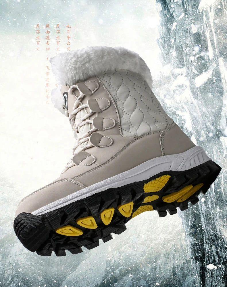 Women Classic Snow Boots Winter Warm Shoes Handmade Platform Shoes Womens Boots Ankle  Size 43 Booties
