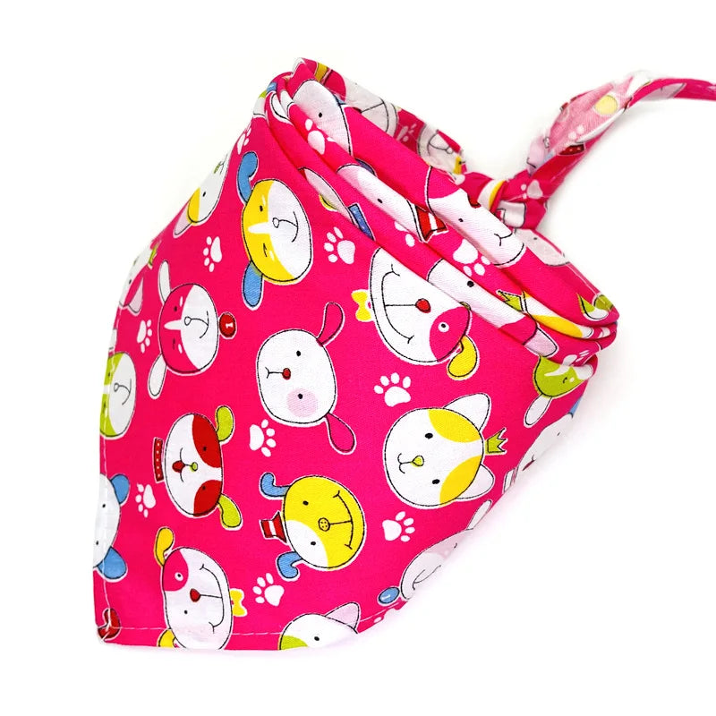 30/50 Pcs Dog Bandana Lot Bulk Personalized Pet Dog Face Bandana Washable Dog Bandanas For Small Large Dogs 20 Colors