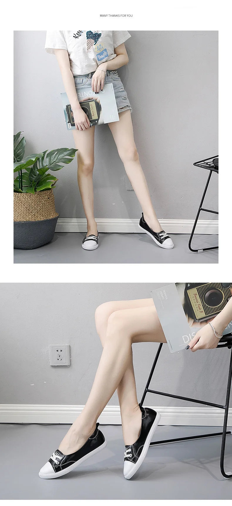 Shallow Mouth Leather Small White Shoes Women's 2026  Flat Shoes Casual Shoes Women Driving Pregnant Women Student Skate Shoes