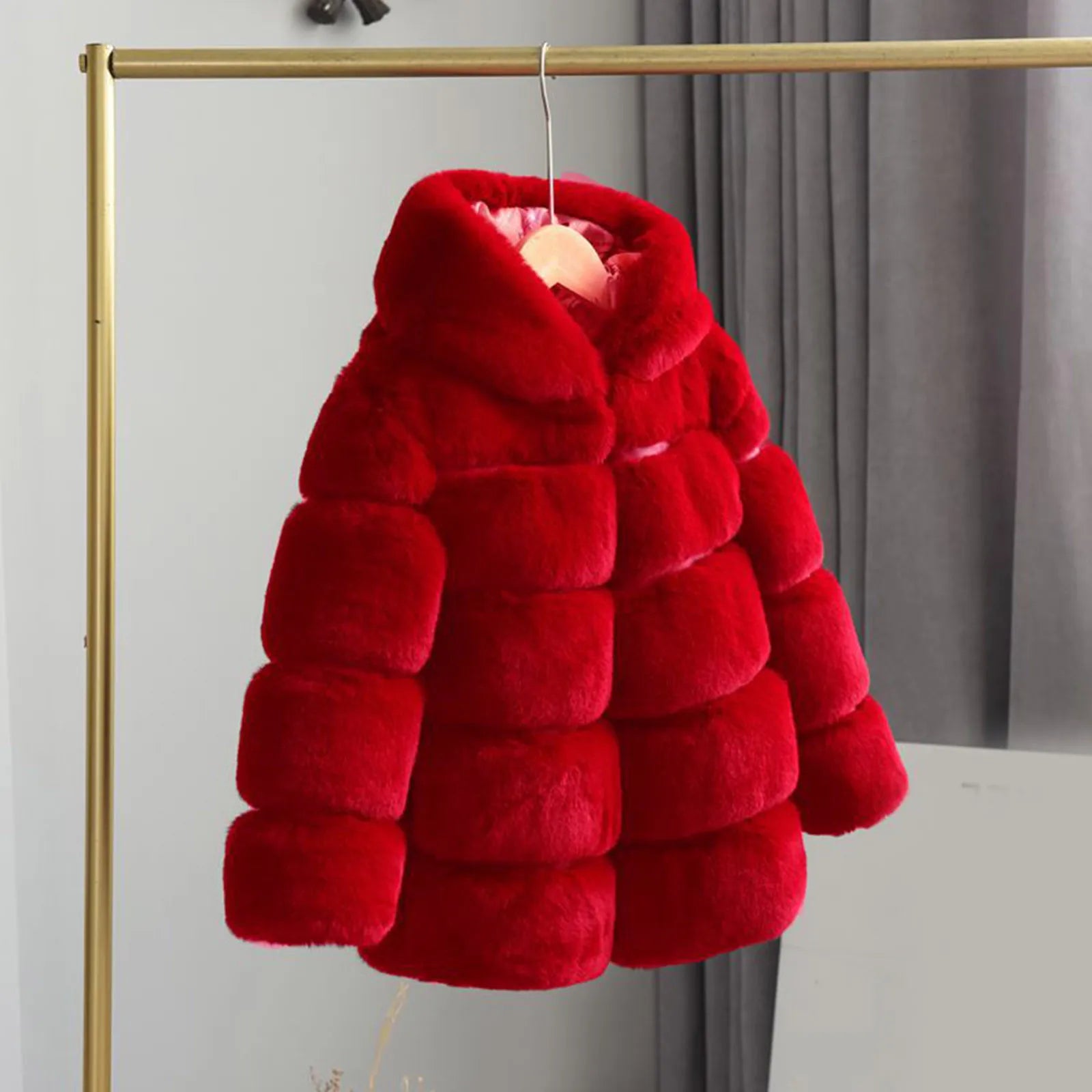 Ski Coat Kids Toddler Girls Jacket Fall Fashionable Winter Toddler Infant Kids Fleece Soild Jackets Warm Hooded Girls 5 T Coat