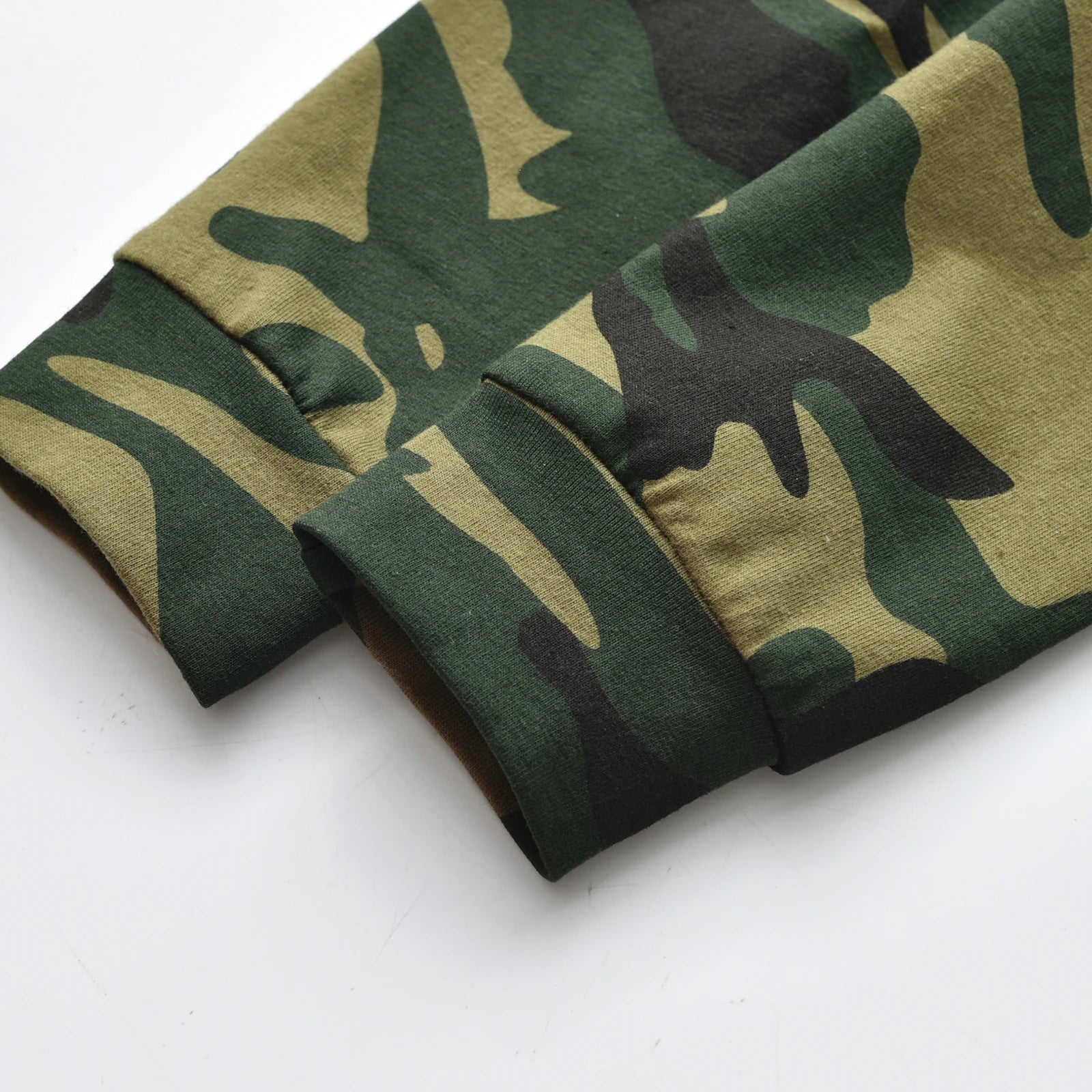 Newborn Infant Baby Boy Clothes Long Sleeve Letter Printed Bodysuit Tops Camouflage Pants Hat 3pcs Outfits Set