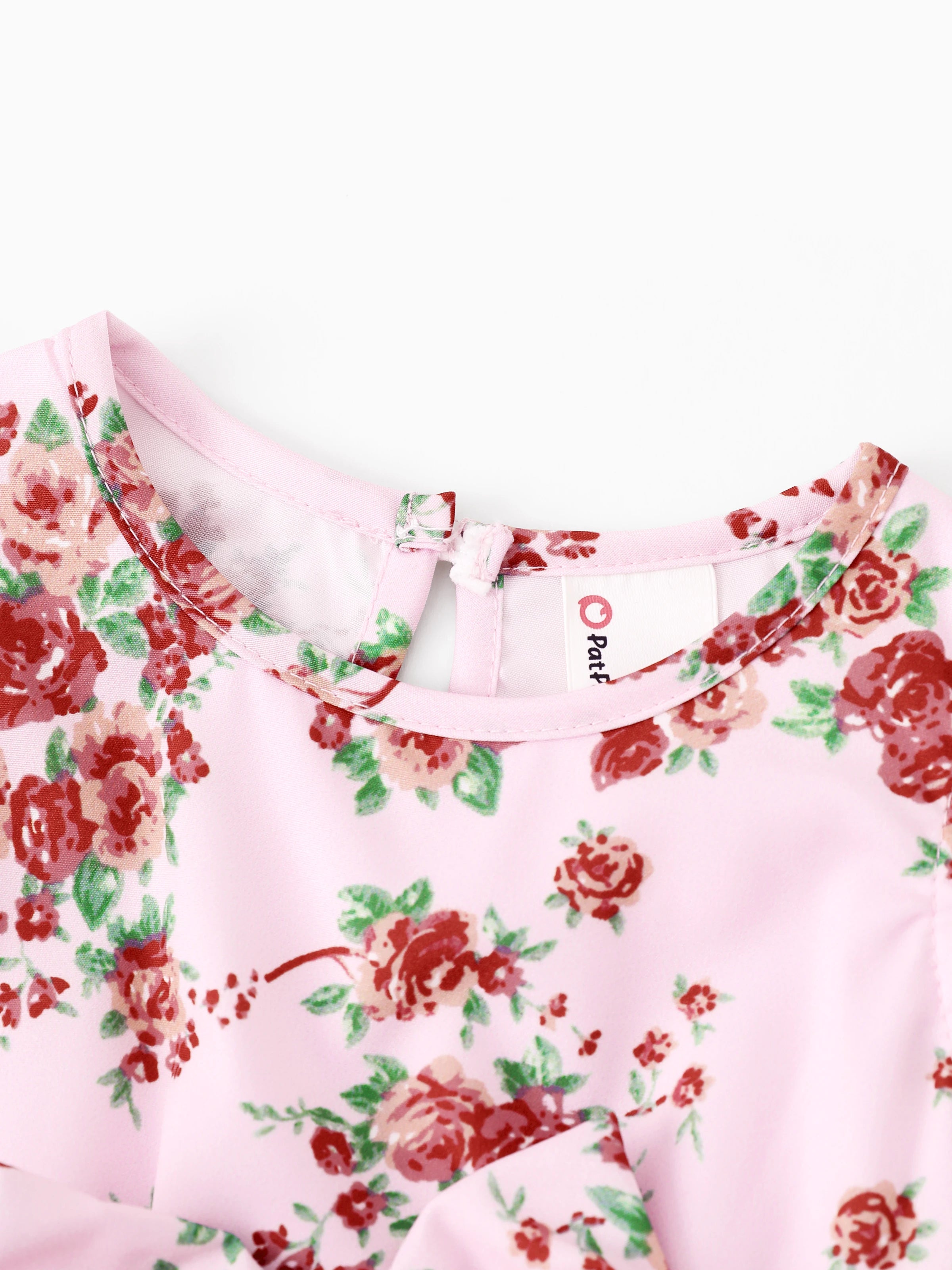 Family Matching Pink Floral Square Neck Dress - Mother Daughter Toddler Girl Outfit New Arrival