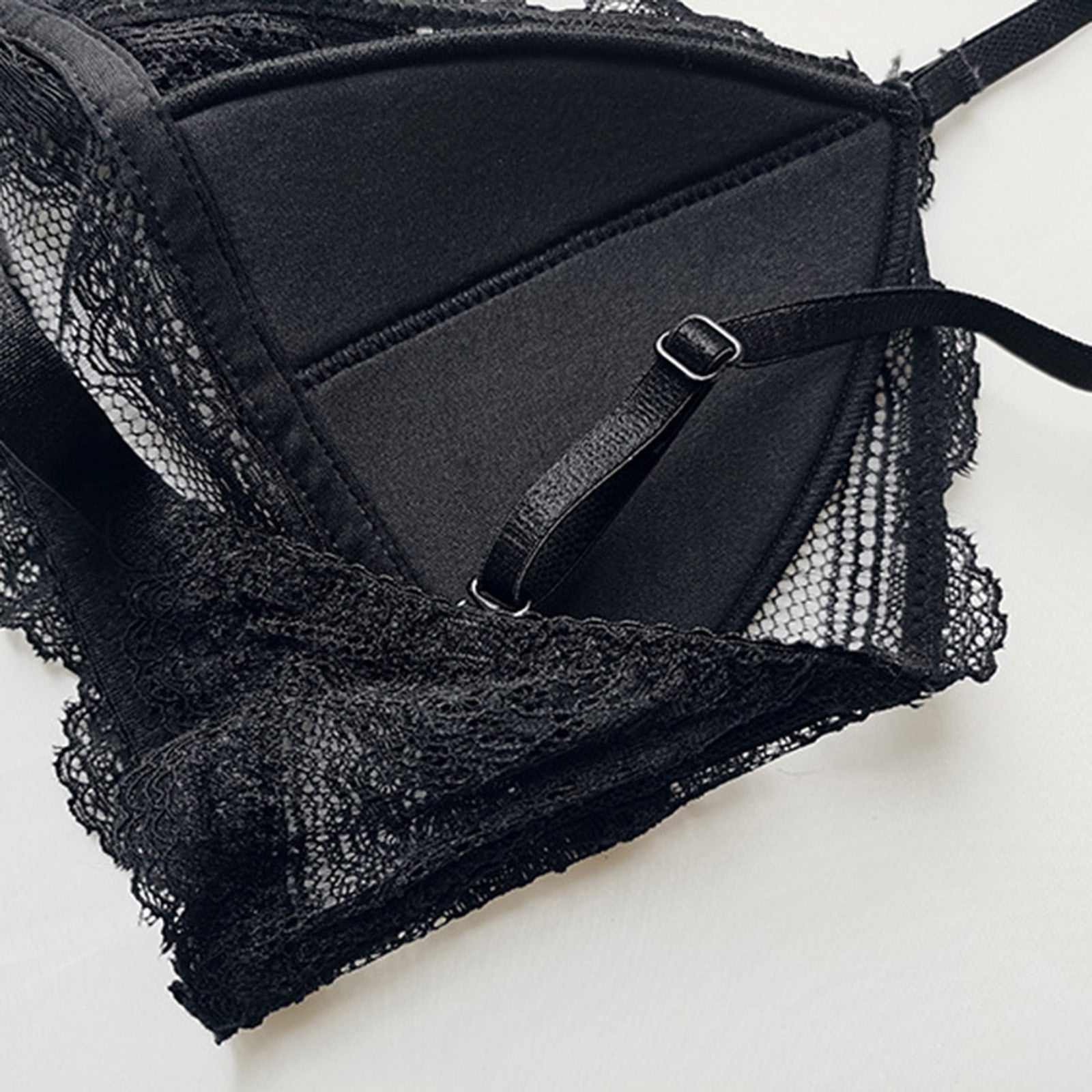 Sexy Low Back Bras Ladies U Backless Invisible Lace Wireless Bra Bralette Mesh Ultra Thin Seamless Underwear Women Lingerie