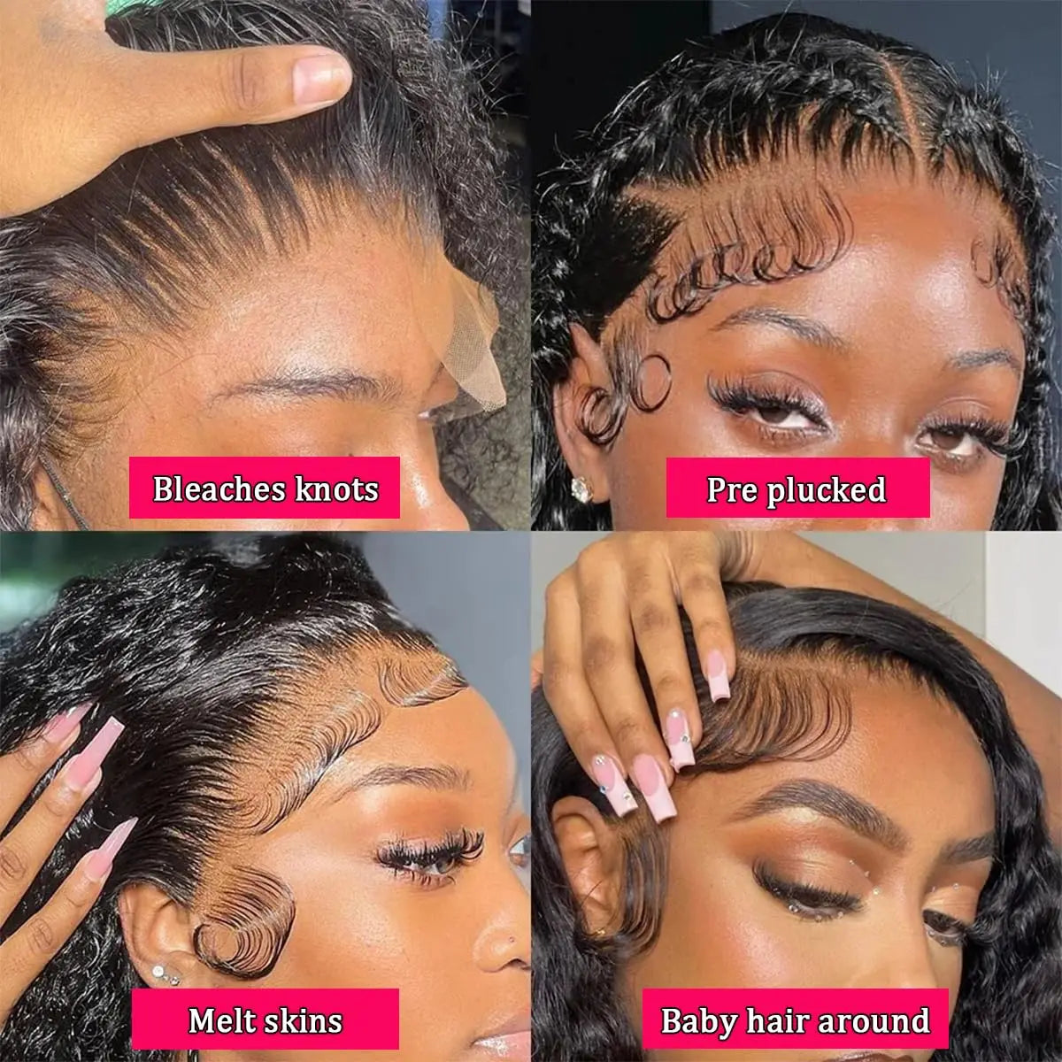 13x4 Deep Wave Curly Lace Front Wig 30 32 Inch Deep Kinky Curly Human Hair Wigs 13X4 HD Transparent Lace Frontal Wig For Women