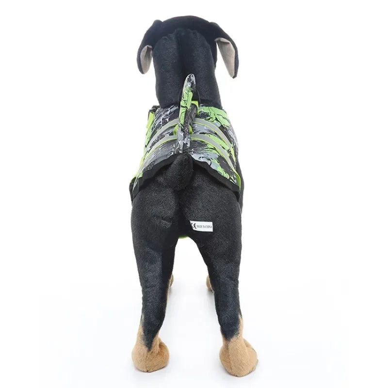 Pet Dog Life Jacket Vest Clothes Life Vest Collar Harness Pet Swimming Summer Swimwear Scales Shark Floating clothes swimsuit