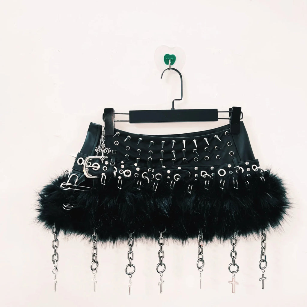 y2k clothes gothic clothes y2k Skirt Gothic Skirt Punk Skirt harajuku Skirt Rivet Skirt Cross Skirt vintage Skirt  y2k fashion
