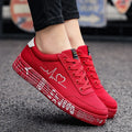 Fashion Women Vulcanized Shoes Sneakers Ladies Lace-up Casual Shoes Breathable Canvas Lover Shoes Graffiti Flat Zapatos Hombe