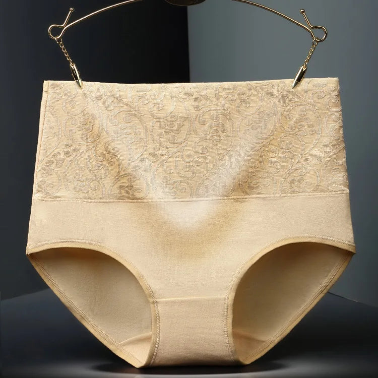 3Pcs/Lot Plus Size Underwear Women High Waist Women's Panties Cotton Brief Girl Breath Panty Abdominal Underpants Ladies L-5XL