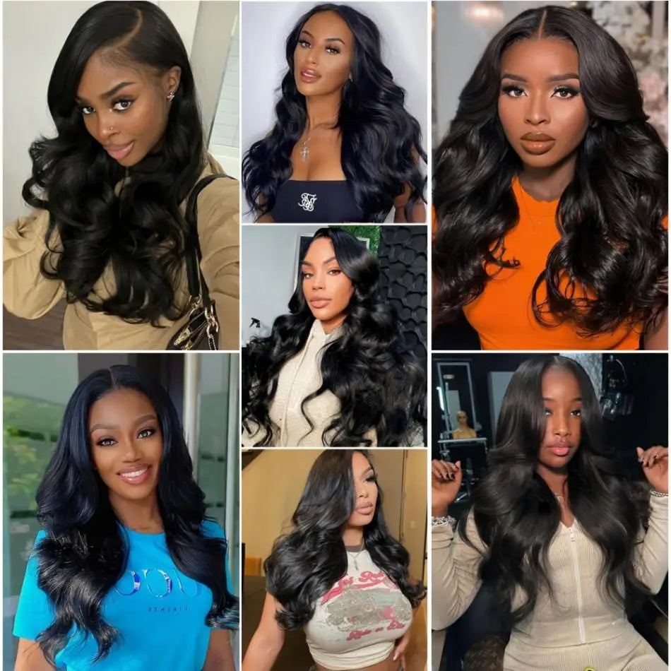 Original Natural Hair Body Wave Bundles Human Hair 26 28 30 Inch Brazilian Extensions 1/3/4 Pieces Bundles Deals For Women