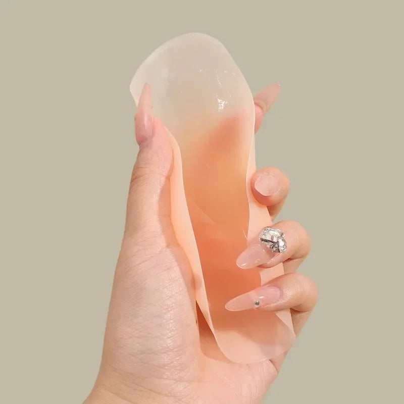 2pcsNo Glue Sticky Nipple Cover Plunge Droplet Invisible Bra Ultra Thin Seamless Silicone Nubra StickersLiftingBreastPadsPasties
