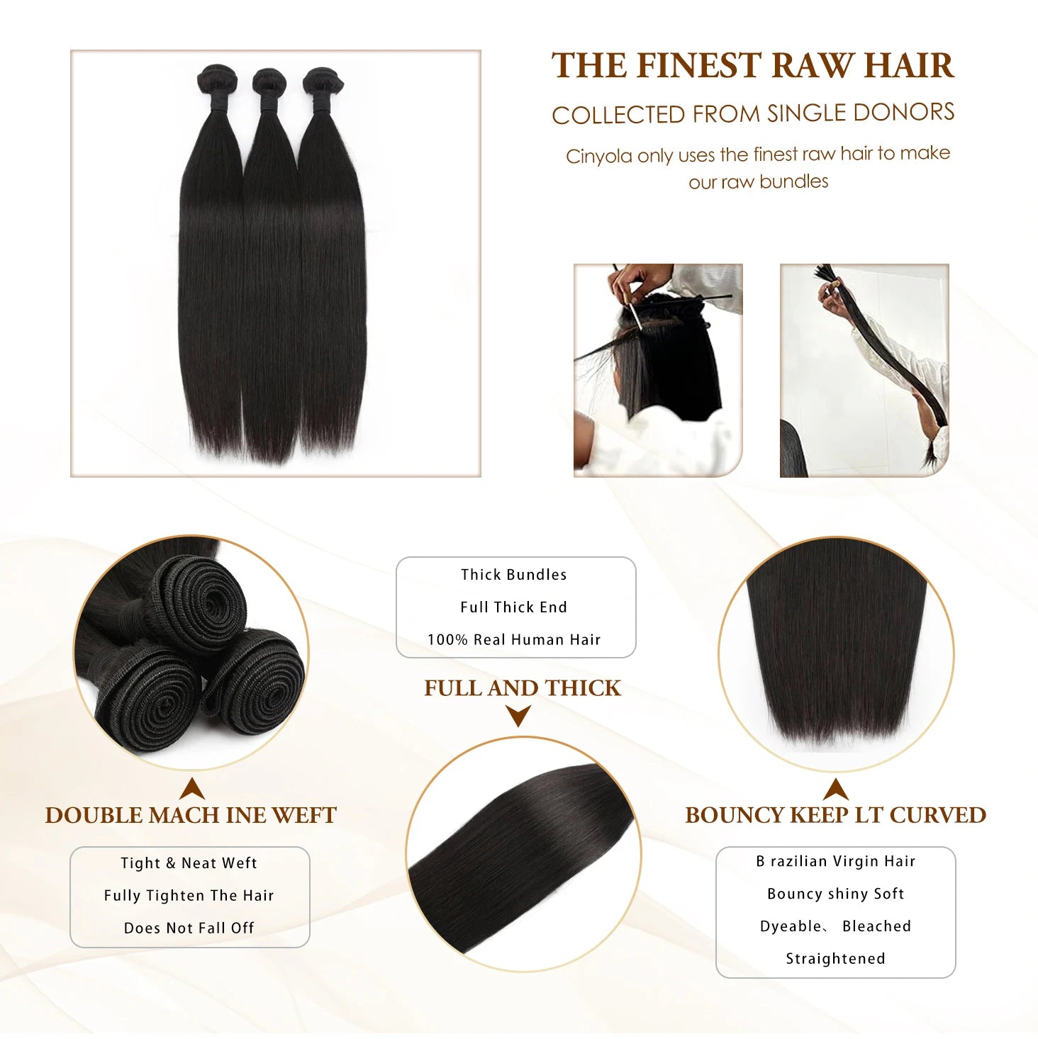 30 40 Inch Straight Bundles 100% Human Hair Brazilian Virgin Hair Natural Color 3 4 Pcs Raw Hair Bundles Extensions For Women