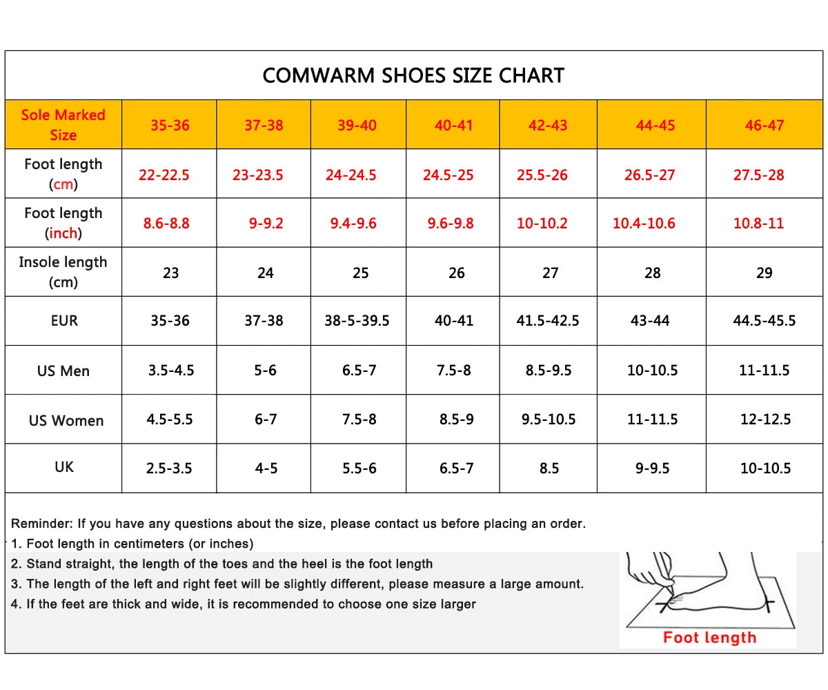 Comwarm Warm Fur House Slippers For Women Men 2023 Winter New Ankles Cozy Plush Slippers Home Indoor Soft Thick Sole Cotton Shoe