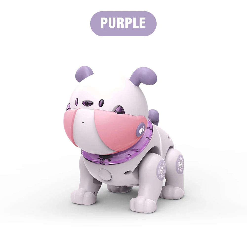 Intelligent Programmable Toy Rc Pet Kid Toys Interactive Voice and Touch Sensing Dancing Music Remote Control Cartoon Robot Dog