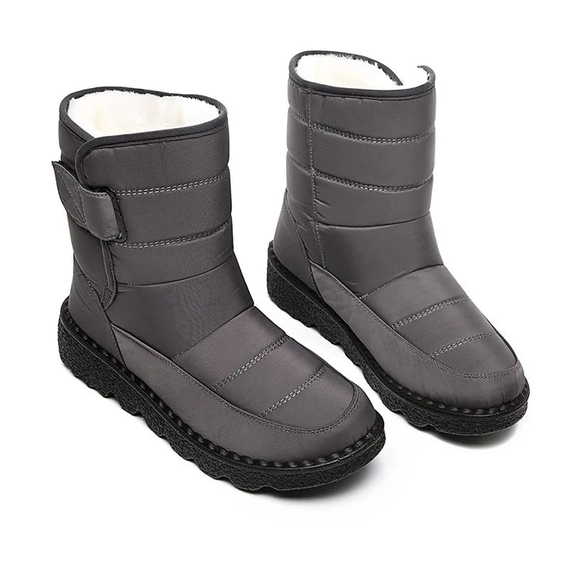 Women Boots 2025 Winter Shoes Woman Waterproof Snow Boots Winter Warm Fur Botas Mujer Korea Style Black Ankle Boots For Women