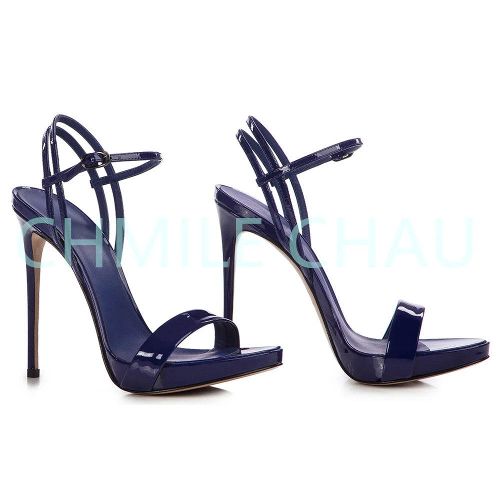 【Measure your feet length before order】Elegant Luxury Designer Women Sandal High Heel Banquet Prom Sandálias Femininas 23-CHC-30