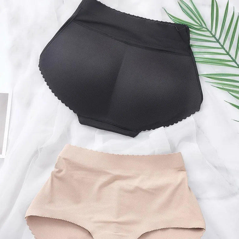 Seamless Shapewear Women's Mid Waist Shaping Triangle Pants Sponge Buttocks Mesh Breathable Hip Lifting Tummy Tightening Pants