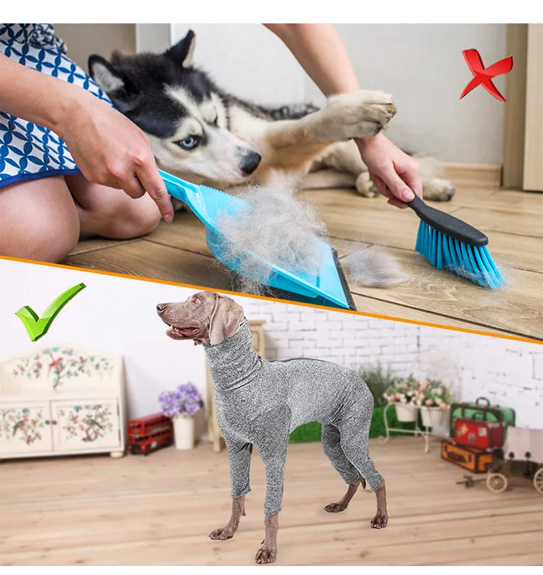 XS-3XL Pet Dog Clothes Winter Jumpsuit Undergarment Female Male Dog Home Loss Hair Proof Clothing Post-Surgical Recovery Clothes