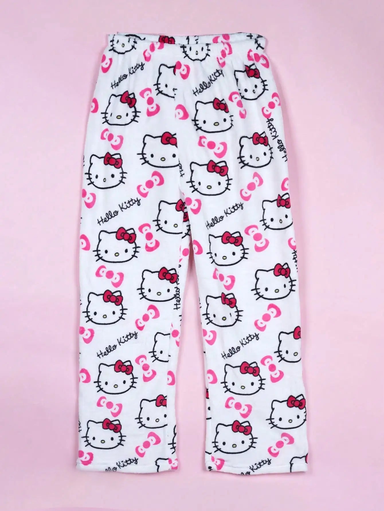 Y2K Hello Kitty pajamas anime women's pajamas cartoon couple walking home pajamas trousers casual homewear