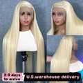 613 Blonde Straight HD Transparent 13x5 13x6 Lace Front Human Hair Wigs Brazilian PrePlucked 40 Inch Lace Frontal Wig Human Hair