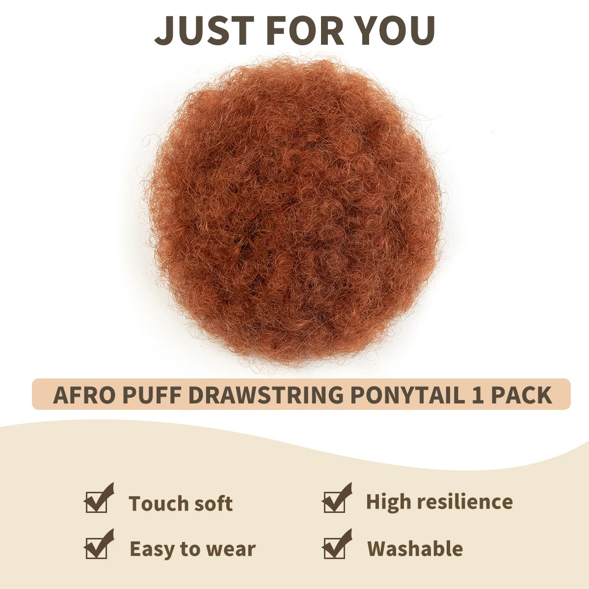 Kinky Curly Human Hair Ponytail Afro Puff Drawstring High Bun HairPiece Clip in on Updo Extensions for Black Women Ship From US