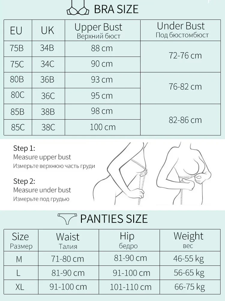 Rhinestone Sexy Women Bra Set Bralette Girls Underwear Brassiere Fashion Thong Gather Bras Lingerie Panty Sets