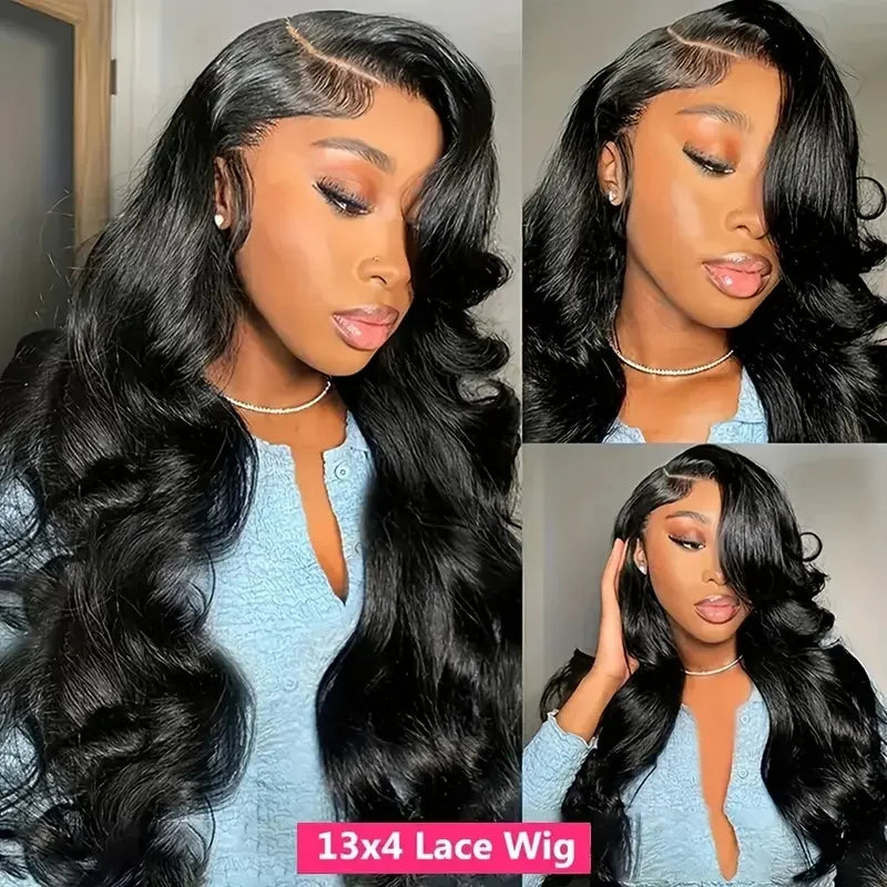 Body Wave Lace Front Wigs Human Hair Pre Plucked 180% Density Human Hair Wigs for Black Women 13x6 transparent Lace Frontal Wigs