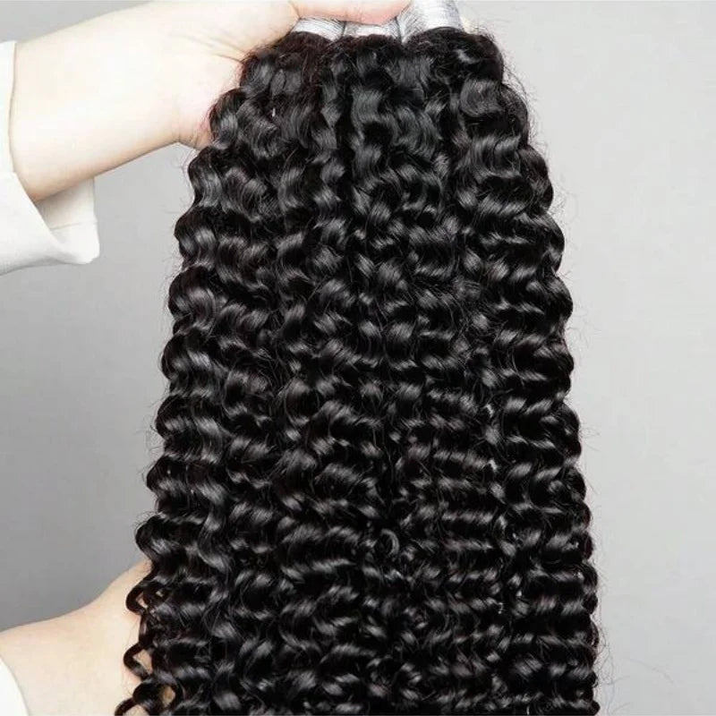 30Inch Colored Human Hair Bulk For Boho Braiding Curly Brazilian Highlight Deep Wave Human Hair Extension No Weft 2 Bundles 110g