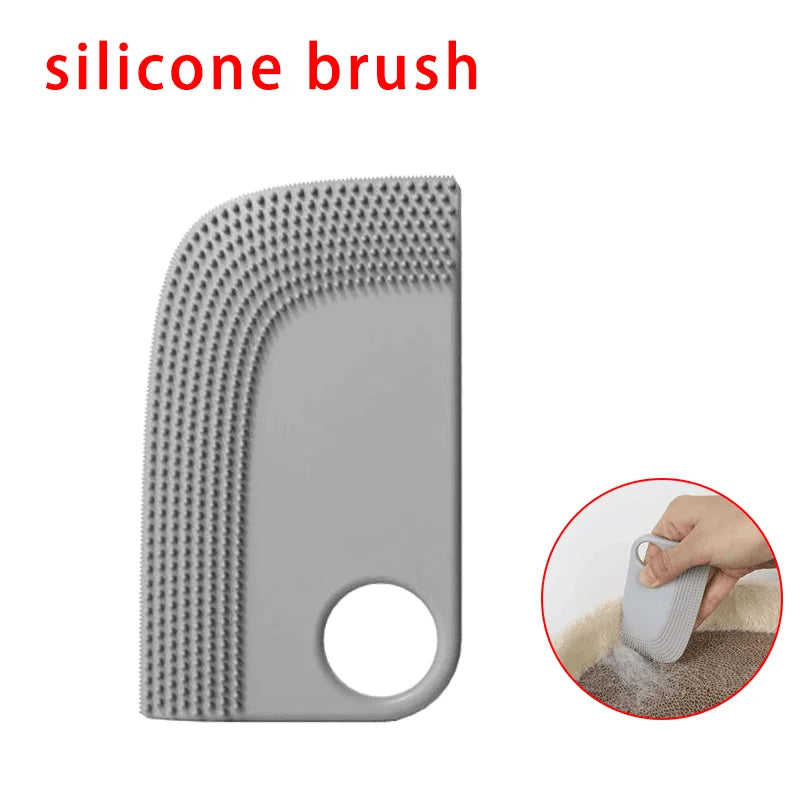 Pet Grooming Gloves Reusable Hair Removal Tool Cat Hair Removal Brush Double-Sided Removing Hair Comb for Sofa Clothes Cleaning
