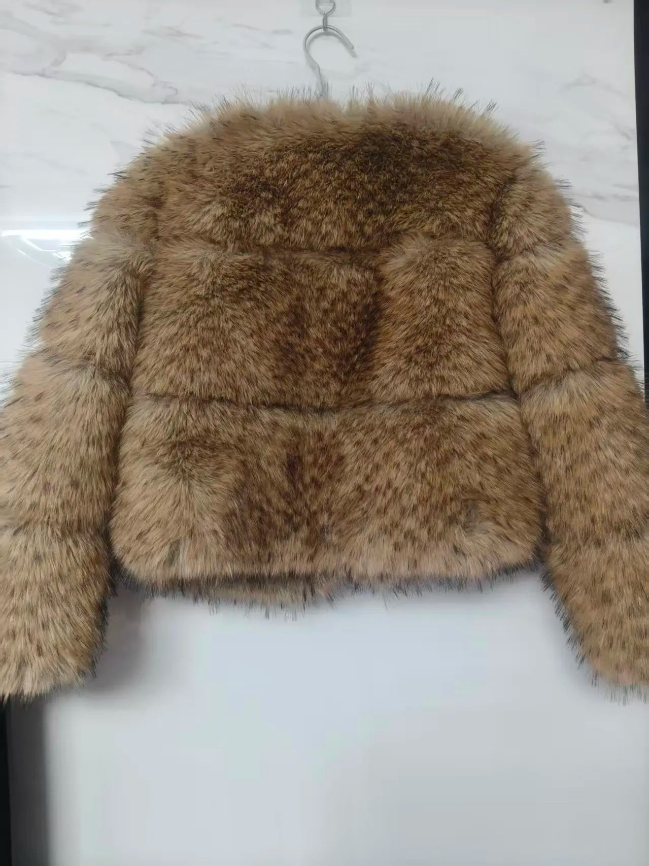 Women Fake Raccoon Fur Coat Ladies Winter Thick Warm Furry Faux Fur Fox Jackets Coats Patchwork Outerwear casaco feminina frio