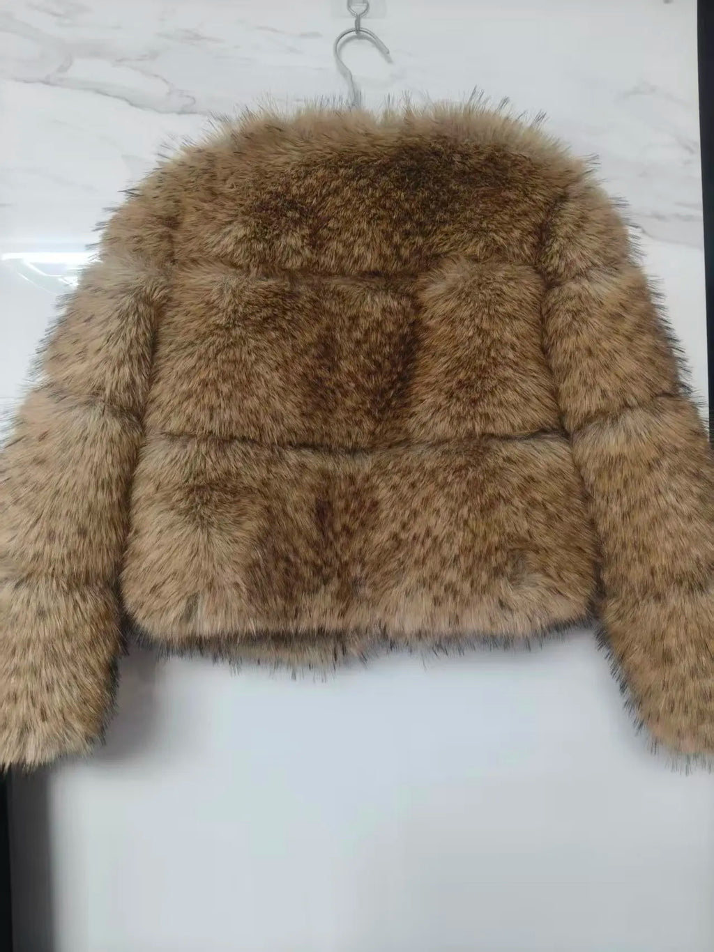 Women Fake Raccoon Fur Coat Ladies Winter Thick Warm Furry Faux Fur Fox Jackets Coats Patchwork Outerwear casaco feminina frio
