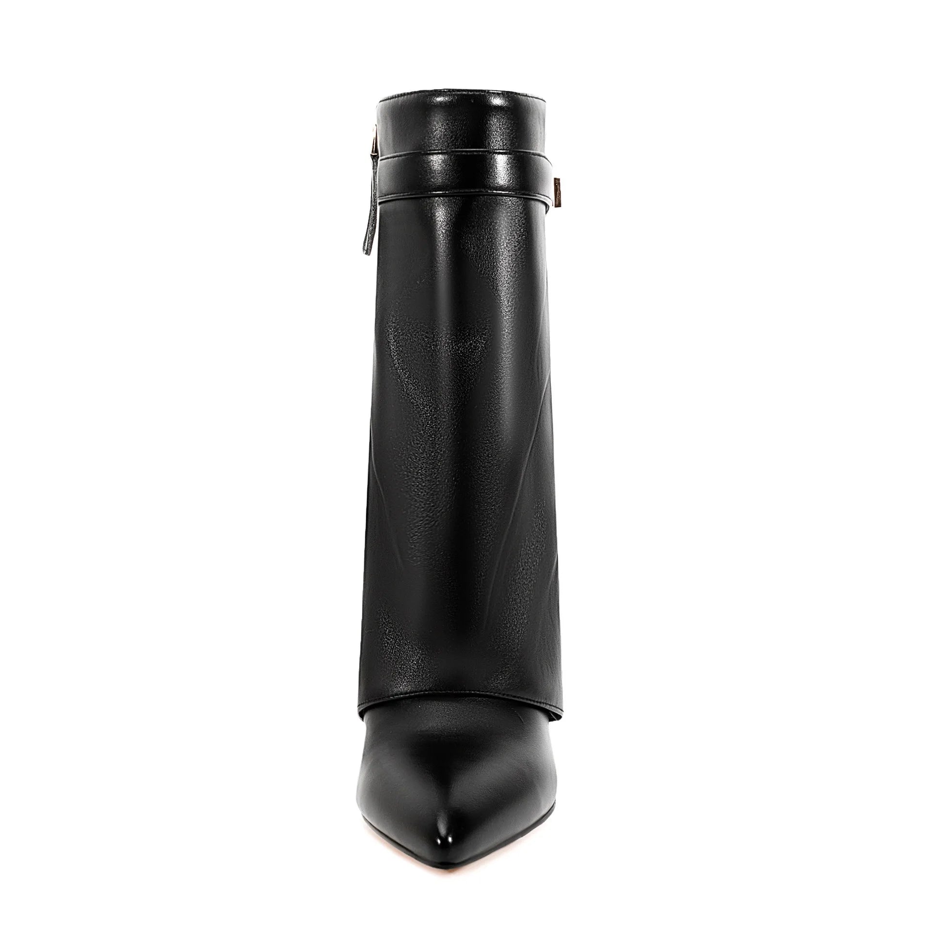 Ladies' Autumn and Winter New Pointed Knee High Women's Boots, Thick High-heeled Long Pants Boots, Fashionable Mid Rise Boots
